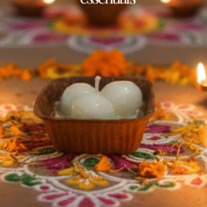 ✨ Rasgulla Bowl Candle – A Sweet Glow of Tradition