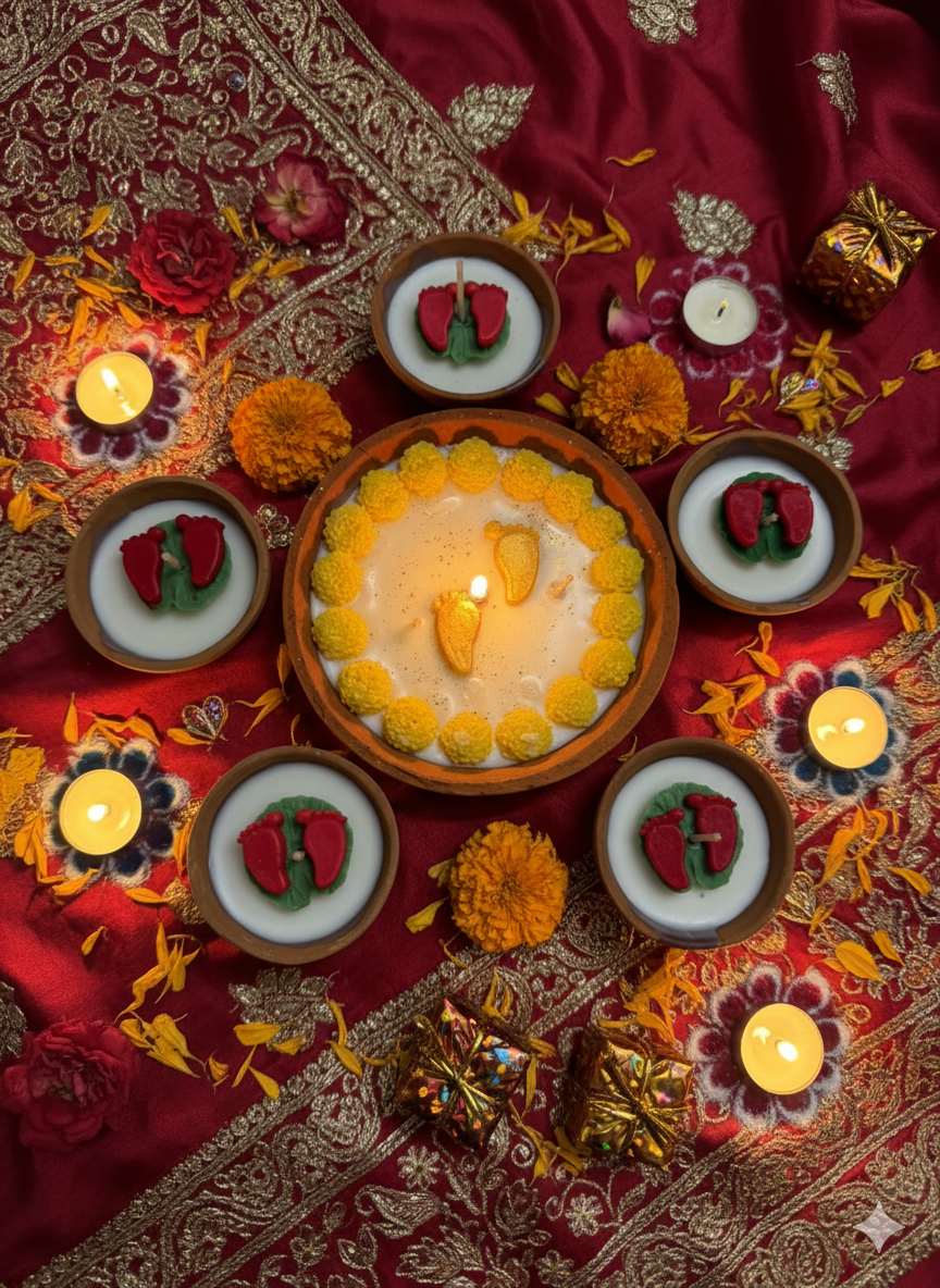 Lakshmi Padma Candle Set
