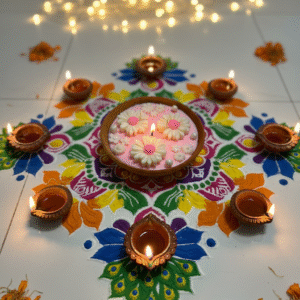Floral Glow Terracotta Candle
