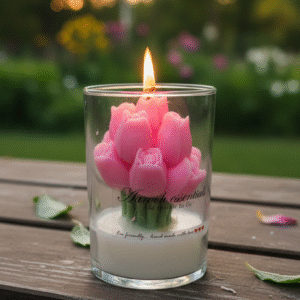 Tulip Bouquet in Glass